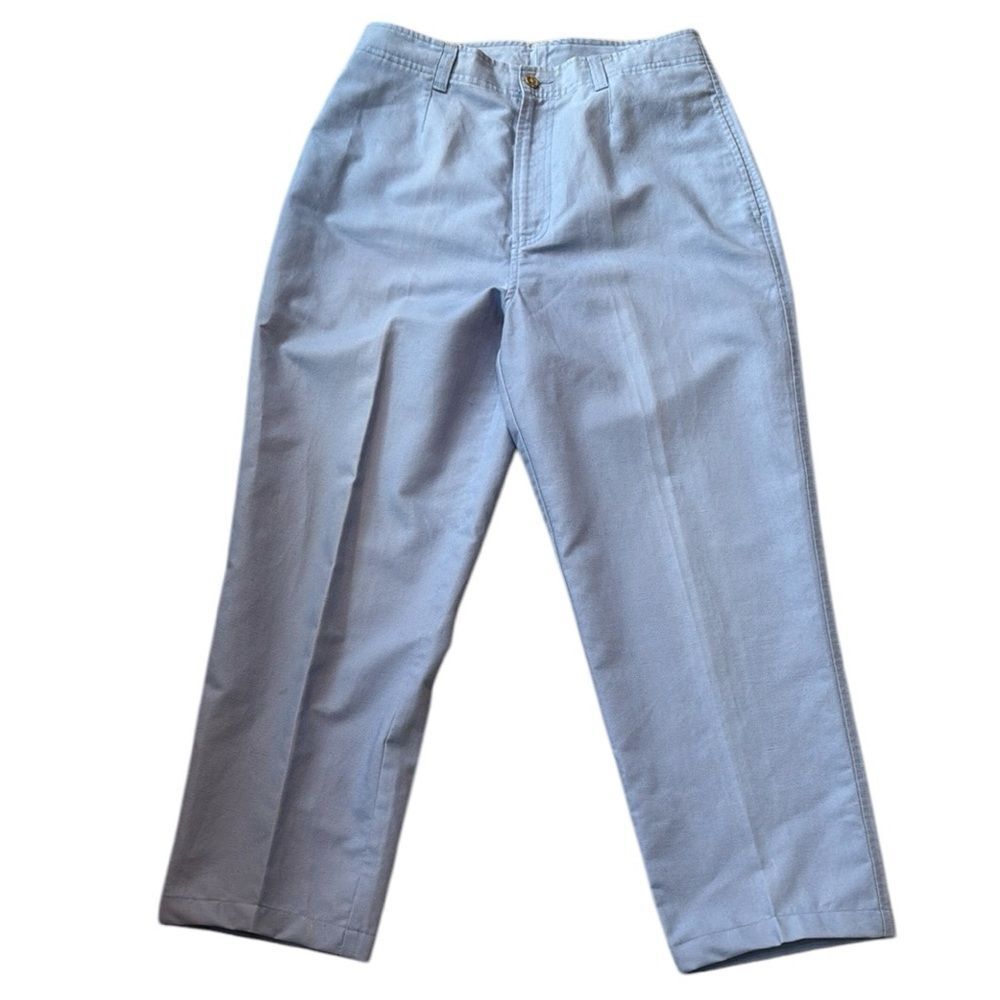 L.L. Bean Woman's Linen Blend Pants Blue Size 10 Career‎